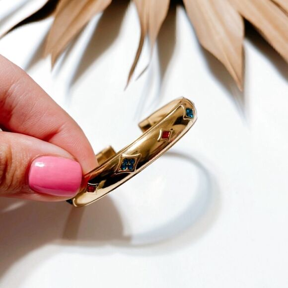 Vintage gold bangle S384 - Picture 4 of 5